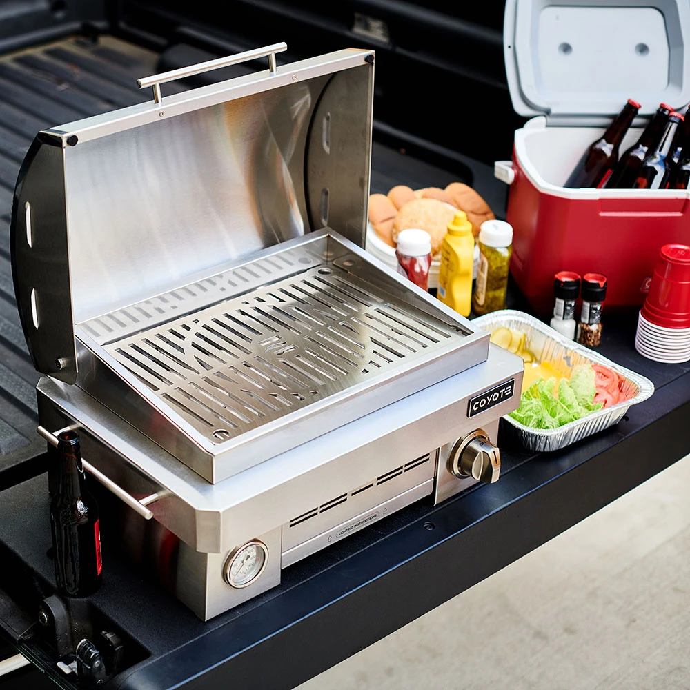 Coyote 25-Inch 20,000 BTU Marine-Grade Portable Propane Gas Grill 7 Coyote 25-Inch 20,000 BTU Marine-Grade Portable Propane Gas Grill - Image 5