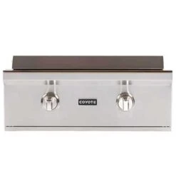 Coyote 30-Inch 2-Burner Built-In Natural Gas Commercial Style Flat Top Griddle