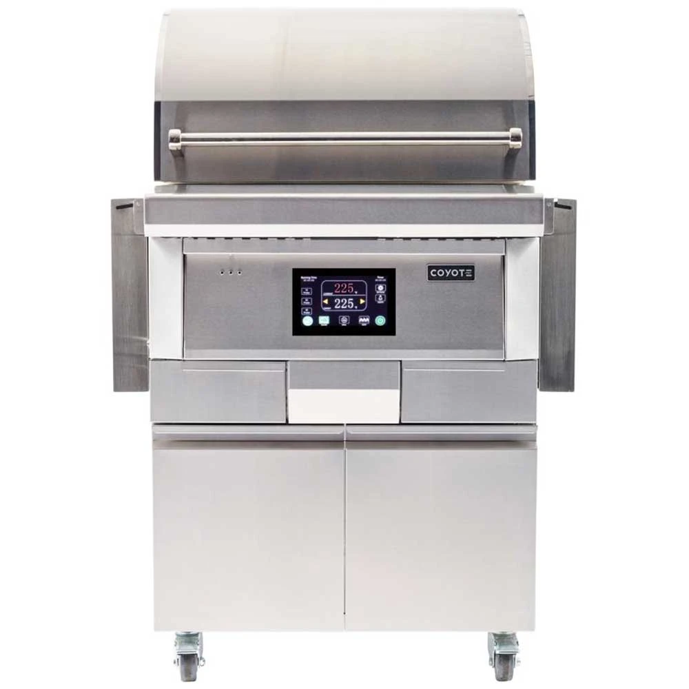 Coyote Touch-Screen Controlled 28-Inch 304 Stainless Steel Freestanding Pellet Grill 3 Coyote Touch-Screen Controlled 28-Inch 304 Stainless Steel Freestanding Pellet Grill