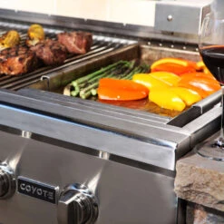 Coyote Drop-In Stainless Steel Griddle Plate -Kitchen BBQ Sale Coyote Drop In Stainless Steel Griddle Plate C1GRDL Lifestyle