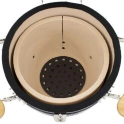 Coyote 18-Inch Asado Ceramic Kamado Grill -Kitchen BBQ Sale Coyote Grill Asado Ceramic Kamado Grill C1CHCS Internal View