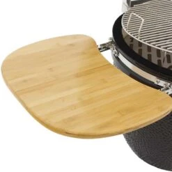 Coyote 18-Inch Asado Ceramic Kamado Grill -Kitchen BBQ Sale Coyote Grill Asado Ceramic Kamado Grill C1CHCS Side Shelf Detail