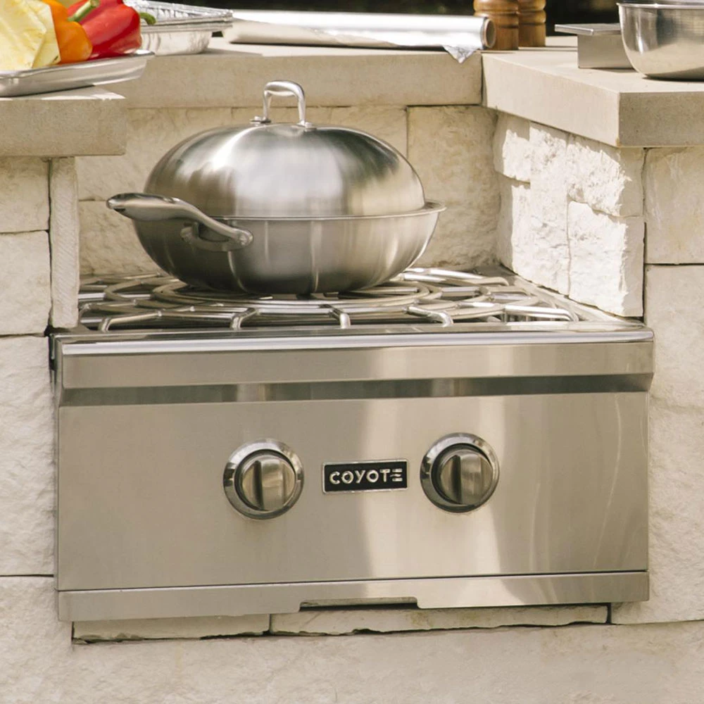 Coyote Stainless Steel Wok For Power Burner 4 Coyote Stainless Steel Wok For Power Burner - Image 2