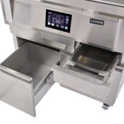 Coyote Touch-Screen Controlled 28-Inch 304 Stainless Steel Freestanding Pellet Grill 17 Coyote Touch-Screen Controlled 28-Inch 304 Stainless Steel Freestanding Pellet Grill -Kitchen BBQ Sale Coyote Pellet Grill Cart Bottom