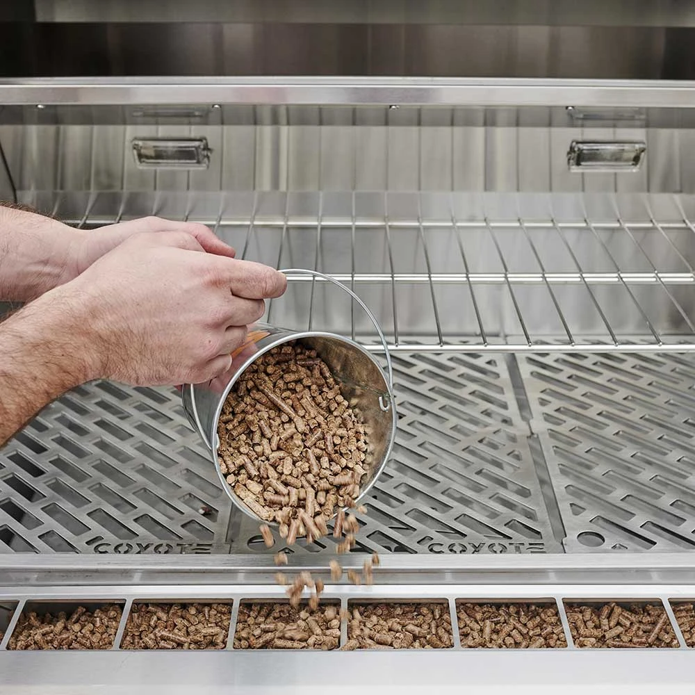 Coyote Touch-Screen Controlled 28-Inch 304 Stainless Steel Freestanding Pellet Grill 7 Coyote Touch-Screen Controlled 28-Inch 304 Stainless Steel Freestanding Pellet Grill - Image 5