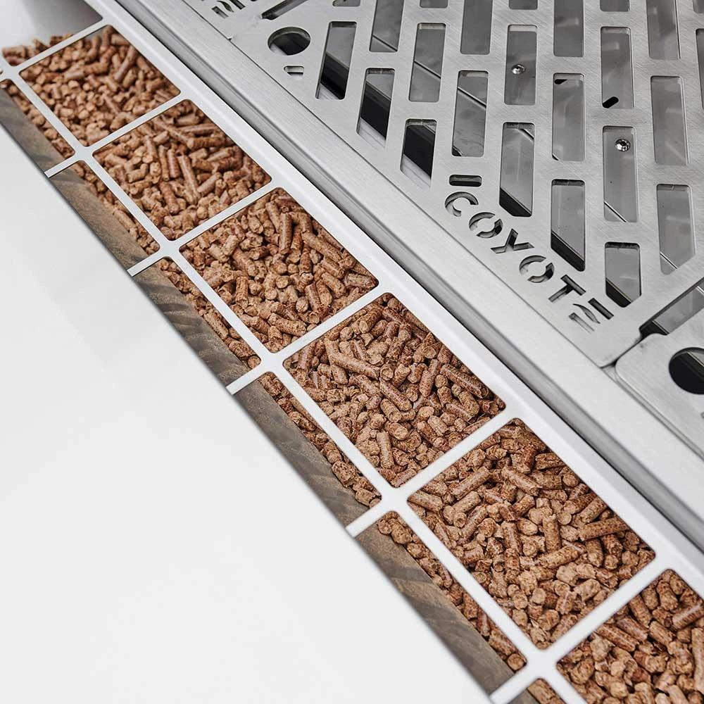 Coyote Touch-Screen Controlled 28-Inch 304 Stainless Steel Freestanding Pellet Grill 6 Coyote Touch-Screen Controlled 28-Inch 304 Stainless Steel Freestanding Pellet Grill - Image 4