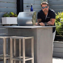 Coyote Ready-To-Assemble 3 Ft. Outdoor Kitchen Island For Electric Grill And Access Door - Brown Stacked Stone 17 Coyote Ready-To-Assemble 3 Ft. Outdoor Kitchen Island For Electric Grill And Access Door - Brown Stacked Stone -Kitchen BBQ Sale Coyote Ready To Assemble 3 Ft Outdoor Kitchen Island with 18 Inch Electric Grill and Access Door Brown Stacked Stone Lifestyle