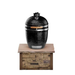 Coyote Ready-To-Assemble 3 Ft. Outdoor Kitchen Stand For Asado Smoker - Brown Stacked Stone