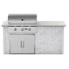 Coyote Ready-To-Assemble 6 Ft. Outdoor Kitchen Island For C-Series Gas Grill And Access Door - White Reclaimed Brick -Kitchen BBQ Sale Coyote Ready To Assemble 6 Ft Outdoor Kitchen Island for C Series Gas Grill and Access Door White Reclaimed Brick RTAC G6 RW