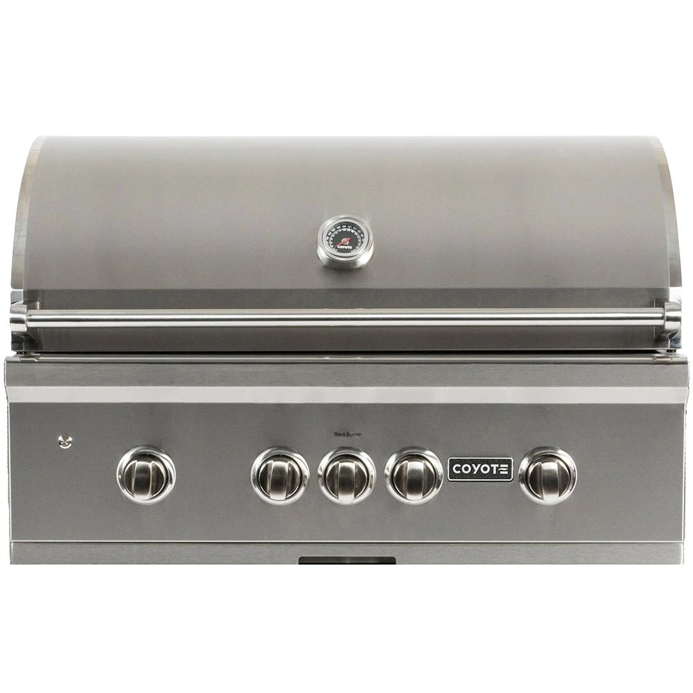 Coyote S-Series 36-Inch 4-Burner Built-In Natural Gas Grill With RapidSear Infrared Burner And Rotisserie 9 Coyote S-Series 36-Inch 4-Burner Built-In Natural Gas Grill With RapidSear Infrared Burner And Rotisserie - Image 7