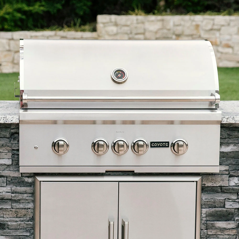 Coyote S-Series 36-Inch 4-Burner Built-In Natural Gas Grill With RapidSear Infrared Burner And Rotisserie 7 Coyote S-Series 36-Inch 4-Burner Built-In Natural Gas Grill With RapidSear Infrared Burner And Rotisserie - Image 5