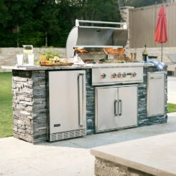 Coyote S-Series 36-Inch 4-Burner Built-In Natural Gas Grill With RapidSear Infrared Burner And Rotisserie 15 Coyote S-Series 36-Inch 4-Burner Built-In Natural Gas Grill With RapidSear Infrared Burner And Rotisserie -Kitchen BBQ Sale Coyote S Series 36 Inch 4 Burner Built In Natural Gas Grill with RapidSear Infrared Burner and Rotisserie C2SL36NG Lifestyle Open