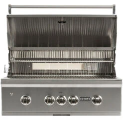 Coyote S-Series 36-Inch 4-Burner Built-In Natural Gas Grill With RapidSear Infrared Burner And Rotisserie