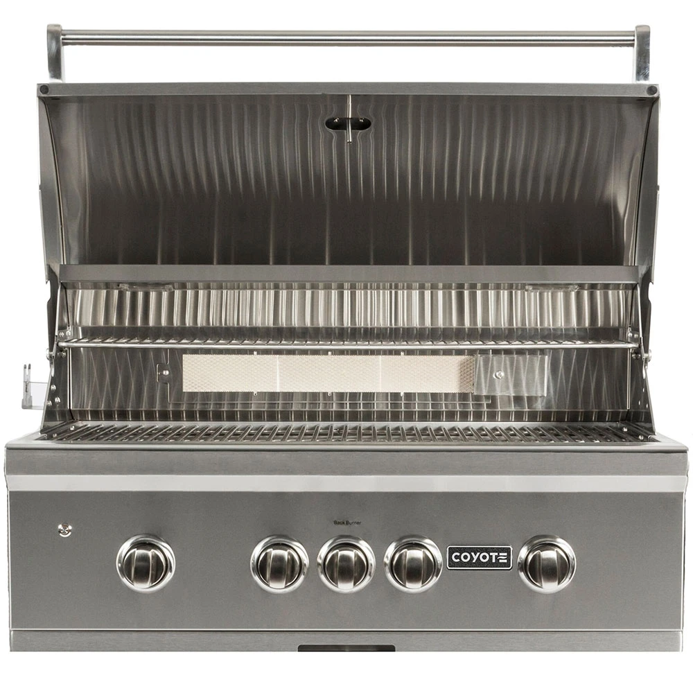 Coyote S-Series 36-Inch 4-Burner Built-In Natural Gas Grill With RapidSear Infrared Burner And Rotisserie 3 Coyote S-Series 36-Inch 4-Burner Built-In Natural Gas Grill With RapidSear Infrared Burner And Rotisserie