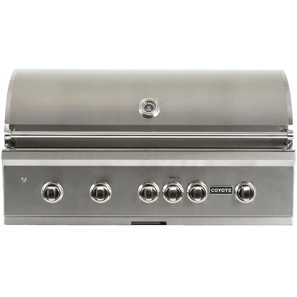 Coyote S-Series 42-Inch 5-Burner Built-In Natural Gas Grill With RapidSear Infrared Burner And Rotisserie 8 Coyote S-Series 42-Inch 5-Burner Built-In Natural Gas Grill With RapidSear Infrared Burner And Rotisserie - Image 6