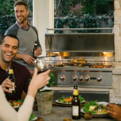 Coyote S-Series 42-Inch 5-Burner Built-In Natural Gas Grill With RapidSear Infrared Burner And Rotisserie 15 Coyote S-Series 42-Inch 5-Burner Built-In Natural Gas Grill With RapidSear Infrared Burner And Rotisserie -Kitchen BBQ Sale Coyote S Series 42 Inch 5 Burner Built In Natural Gas Grill with RapidSear Infrared Burner and Rotisserie C2SL42NG Cooking