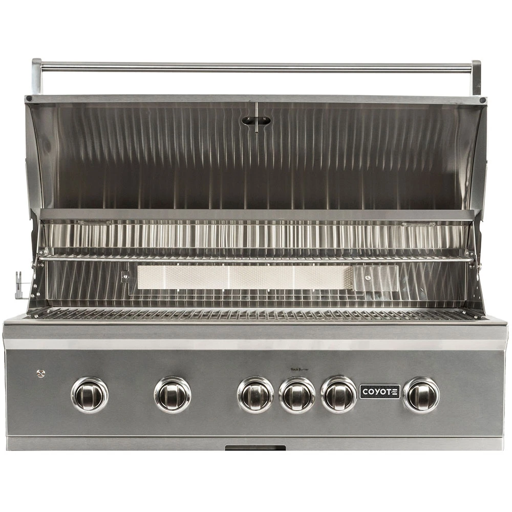 Coyote S-Series 42-Inch 5-Burner Built-In Natural Gas Grill With RapidSear Infrared Burner And Rotisserie 3 Coyote S-Series 42-Inch 5-Burner Built-In Natural Gas Grill With RapidSear Infrared Burner And Rotisserie