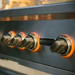 Coyote S-Series 42-Inch 5-Burner Built-In Natural Gas Grill With RapidSear Infrared Burner And Rotisserie 16 Coyote S-Series 42-Inch 5-Burner Built-In Natural Gas Grill With RapidSear Infrared Burner And Rotisserie -Kitchen BBQ Sale Coyote S Series 42 Inch 5 Burner Built In Natural Gas Grill with RapidSear Infrared Burner and Rotisserie C2SL42NG Orange LED Knob Lights
