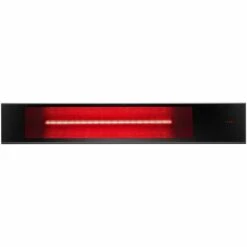 Dimplex Heat-IR Series Indoor/Outdoor 35-Inch 1800W Single Element Electric Infrared Wall-Mounted Patio Heater - 240V - Stainless Steel -Kitchen BBQ Sale Dimplex Indoor Outdoor 1800W Single Element Electric Infrared Patio Heater 240V DIR18A10GR Front View