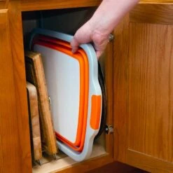 Drip EZ BBQ Prep Tub - Junior Size - Orange - 12-Inches By 16-Inches -Kitchen BBQ Sale Drip EZ Original Orange BBQ Prep Tub storage 2