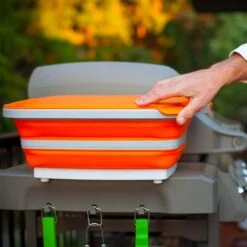 Drip EZ BBQ Prep Tub - Junior Size - Orange - 12-Inches By 16-Inches -Kitchen BBQ Sale Drip EZ orange Prep Tub TUBLDJR 1 JR