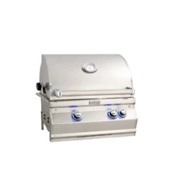Fire Magic Aurora A430i 24-Inch 2-Burner Built-In Propane Gas Grill With Rear Burner -Kitchen BBQ Sale FM A430i Aurora Grill Closed Hood