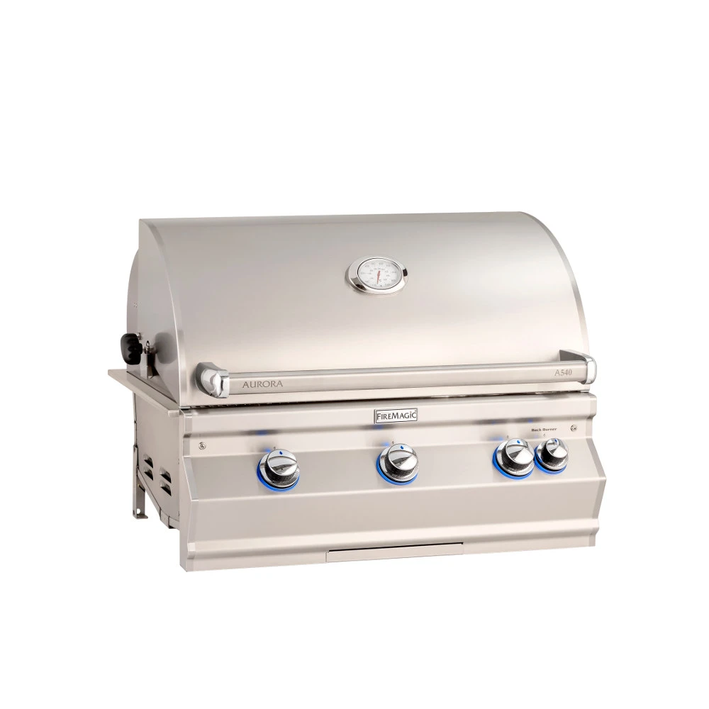 Fire Magic Aurora A540i 30-Inch 3-Burner Built-In Natural Gas Grill With Rear Burner And Infrared Burner 3 Fire Magic Aurora A540i 30-Inch 3-Burner Built-In Natural Gas Grill With Rear Burner And Infrared Burner