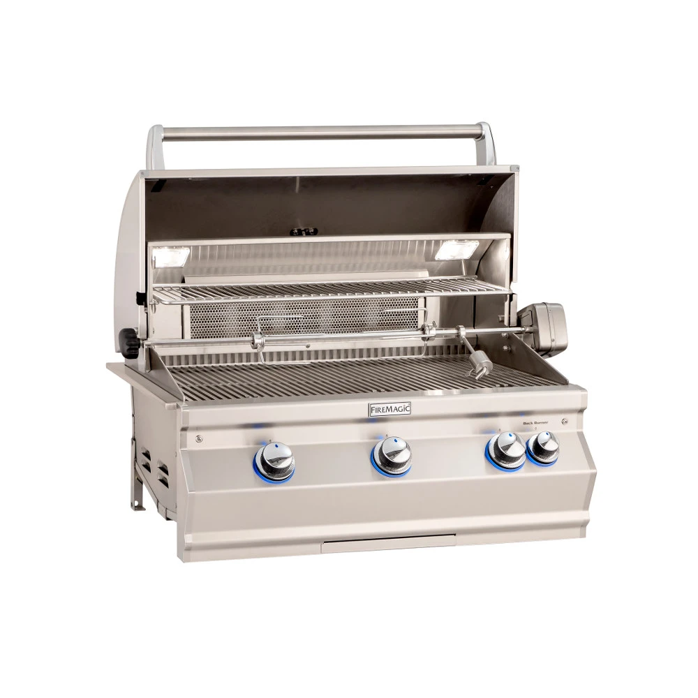 Fire Magic Aurora A540i 30-Inch 3-Burner Built-In Natural Gas Grill With Rear Burner And Infrared Burner 4 Fire Magic Aurora A540i 30-Inch 3-Burner Built-In Natural Gas Grill With Rear Burner And Infrared Burner - Image 2