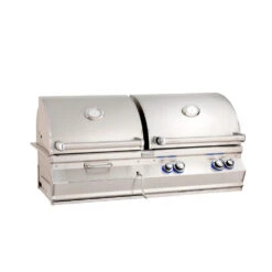 Fire Magic Aurora A830i 48-Inch Built-In Natural Gas & Charcoal Combo Grill With Rear Burner
