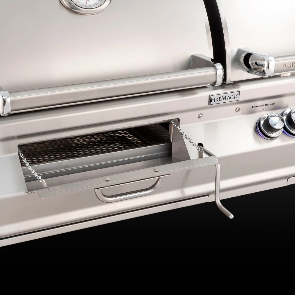 Fire Magic Aurora A830i 48-Inch Built-In Natural Gas & Charcoal Combo Grill With Rear Burner And Infrared Burner 8 Fire Magic Aurora A830i 48-Inch Built-In Natural Gas & Charcoal Combo Grill With Rear Burner And Infrared Burner - Image 6