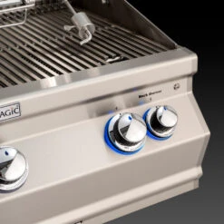 Fire Magic Aurora A830i 48-Inch Built-In Natural Gas & Charcoal Combo Grill With Rear Burner And Infrared Burner 18 Fire Magic Aurora A830i 48-Inch Built-In Natural Gas & Charcoal Combo Grill With Rear Burner And Infrared Burner -Kitchen BBQ Sale FM Closeup Aurora Back Lit Knobs 1