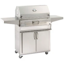 Fire Magic Legacy 24-Inch Freestanding Stainless Steel Smoker Charcoal Grill