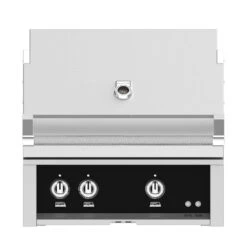 Hestan 30-Inch 2-Burner Built-In Propane Gas Grill With Infrared Rotisserie Burner - Stealth