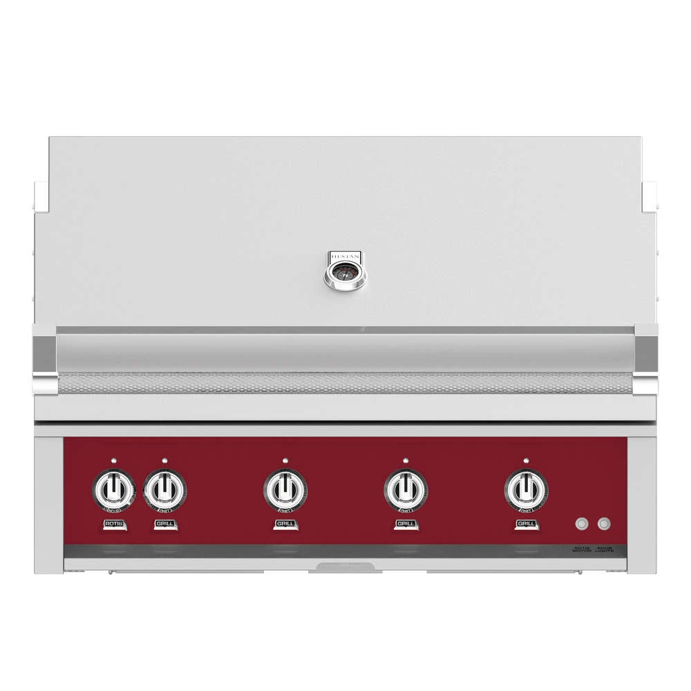 Hestan 42-Inch 4-Burner Built-In Natural Gas Grill With Infrared Sear Burner And Rotisserie Burner - Tin Roof 3 Hestan 42-Inch 4-Burner Built-In Natural Gas Grill With Infrared Sear Burner And Rotisserie Burner - Tin Roof