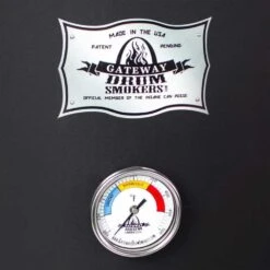 Gateway Drum Smokers 55 Gallon Charcoal BBQ Smoker - Matte Black -Kitchen BBQ Sale Gateway Drum Smokers 55 Gallon Charcoal BBQ Smoker Matte Black 559FB Detail