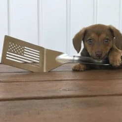 GrilLight 18-Inch Restaurant-Grade Stainless Steel BBQ Spatula With LED Light - USA Flag -Kitchen BBQ Sale GrilLight 18 Inch Restaurant Grade Stainless Steel BBQ Spatula with LED Light USA Flag Dog