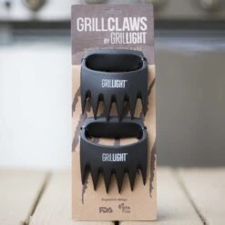 GrilLight GrillClaw Meat Shredder Bear Claws - Comfy Ergonomic Grip | Strong Enough To Lift 50 Lbs | FDA Approved, BPA Free -Kitchen BBQ Sale GrilLight GrillClaw Meat Shredder Bear Claws Comfy Ergonomic Grip Strong Enough to Lift 50 Lbs FDA Approved BPA Free Packaging