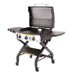 Halo Elite 3B 28-Inch 3-Burner Freestanding Propane Gas Commercial Style Flat Top Griddle With Hood -Kitchen BBQ Sale Halo Elite 3B 28 Inch 3 Burner Freestanding Propane Gas Commercial Style Flat Top Griddle with Hood OpenRack
