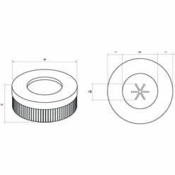 Prism Hardscapes Hampton 48-Inch Round 65,000 BTU Natural Gas Fire Pit Bowl - Ultra White -Kitchen BBQ Sale Hampton 1 spec