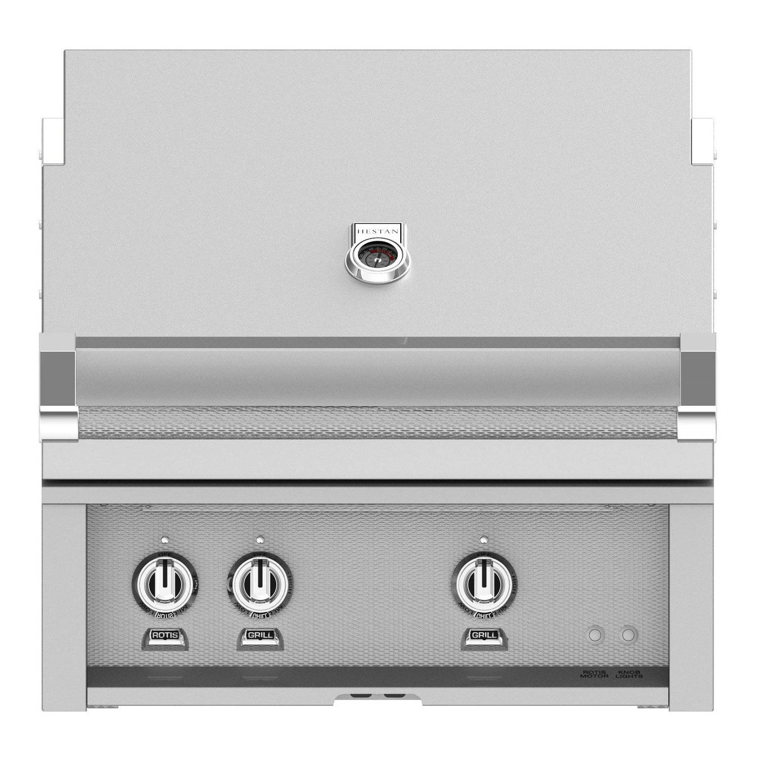 Hestan 30-Inch 2-Burner Built-In Natural Gas Grill With All Infrared Sear Burners And Rotisserie Burner - Steeletto 3 Hestan 30-Inch 2-Burner Built-In Natural Gas Grill With All Infrared Sear Burners And Rotisserie Burner - Steeletto