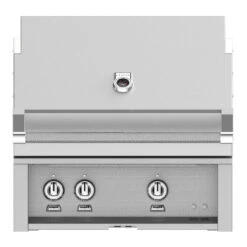 Hestan 30-Inch 2-Burner Built-In Natural Gas Grill With Infrared Sear Burner And Rotisserie Burner - Steeletto