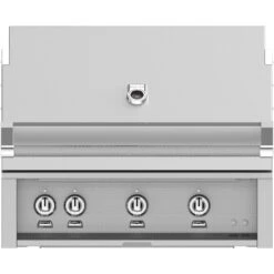 Hestan 36-Inch 3-Burner Built-In Propane Gas Grill With Infrared Rotisserie Burner - Steeletto