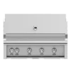 Hestan 42-Inch 4-Burner Built-In Natural Gas Grill With Infrared Sear Burner And Rotisserie Burner - Steeletto