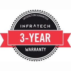 Infratech Contemporary Motif Collection 61 1/4-Inch 6000W Dual Element Electric Infrated Patio Heater - 240V - Black -Kitchen BBQ Sale Infratech 3 Year Warranty 1