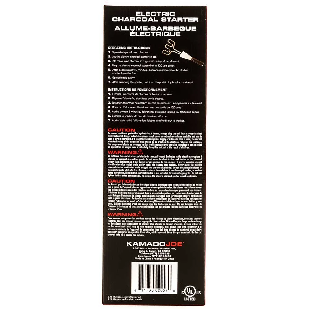 Kamado Joe 120v Triple Loop Electric Charcoal Starter 5 Kamado Joe 120v Triple Loop Electric Charcoal Starter - Image 3