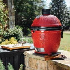 Kamado Joe Classic Joe II 18-Inch Stand-Alone Charcoal Ceramic Kamado Grill -Kitchen BBQ Sale Kamado Joe Classic Joe II 18 Inch Stand Alone Ceramic Grill KJ23NRHC Lifestyle