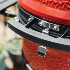 Kamado Joe Classic Joe II 18-Inch Stand-Alone Charcoal Ceramic Kamado Grill -Kitchen BBQ Sale Kamado Joe Classic Joe II 18 Inch Stand Alone Ceramic Grill KJ23NRHC Lifestyle Lock 1