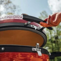 Kamado Joe Classic Joe III 18-Inch Charcoal Ceramic Kamado Grill 18 Kamado Joe Classic Joe III 18-Inch Charcoal Ceramic Kamado Grill -Kitchen BBQ Sale Kamado Joe Classic Joe III 18 Inch Ceramic Grill KJ23RHCI A Lifestyle Air Lift Hinge