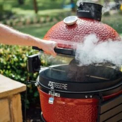 Kamado Joe JoeTisserie Kamado Rotisserie System - Fits Kamado Joe 18-Inch Classic Joe Grills -Kitchen BBQ Sale Kamado Joe Classic Joe JoeTisserie Kamado Rotisserie System KJ TISSERIENA Lifestyle Open
