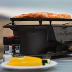 Camp Chef 17-Inch Portable Cast Iron Charcoal Grill -Kitchen BBQ Sale Lifestyle CIGR19 7